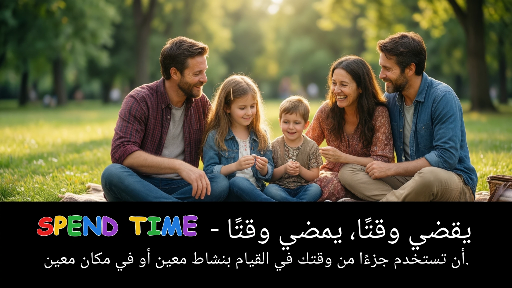 Arabic Illustration for spend time